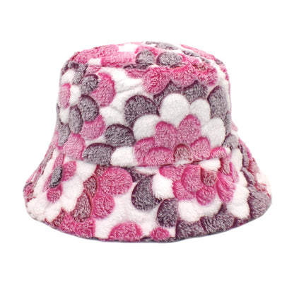 Fashion Fisherman Plush Outdoor All-matching Warm Bucket Hat